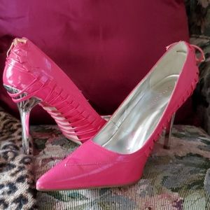 Hot pink 3 inch heels
